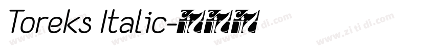 Toreks Italic字体转换